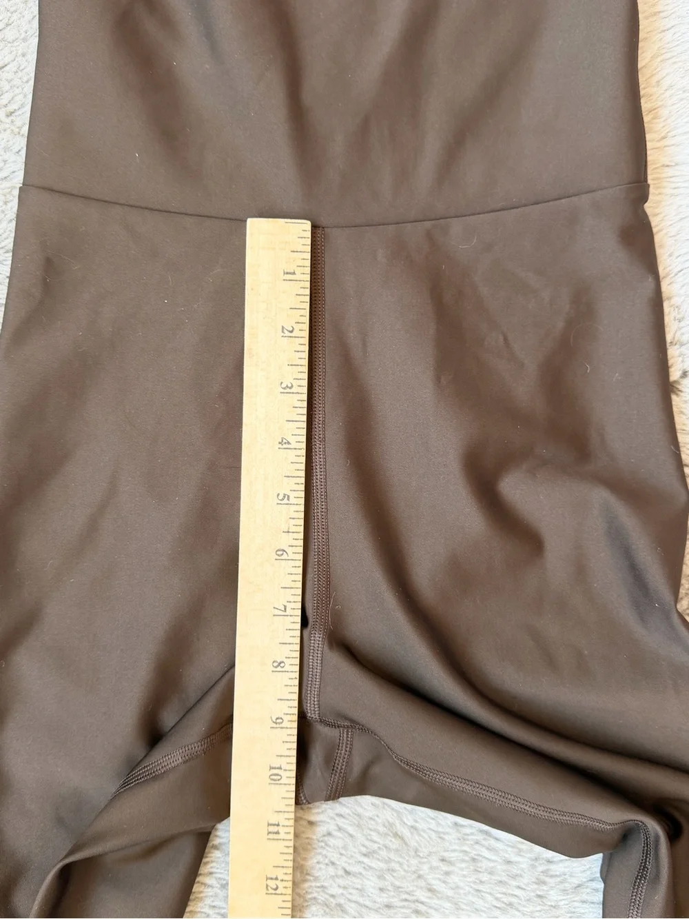 ALO Yoga Women's Small Brown Airlift Jumpsuit Unitard Bodysuit Open Back Flare